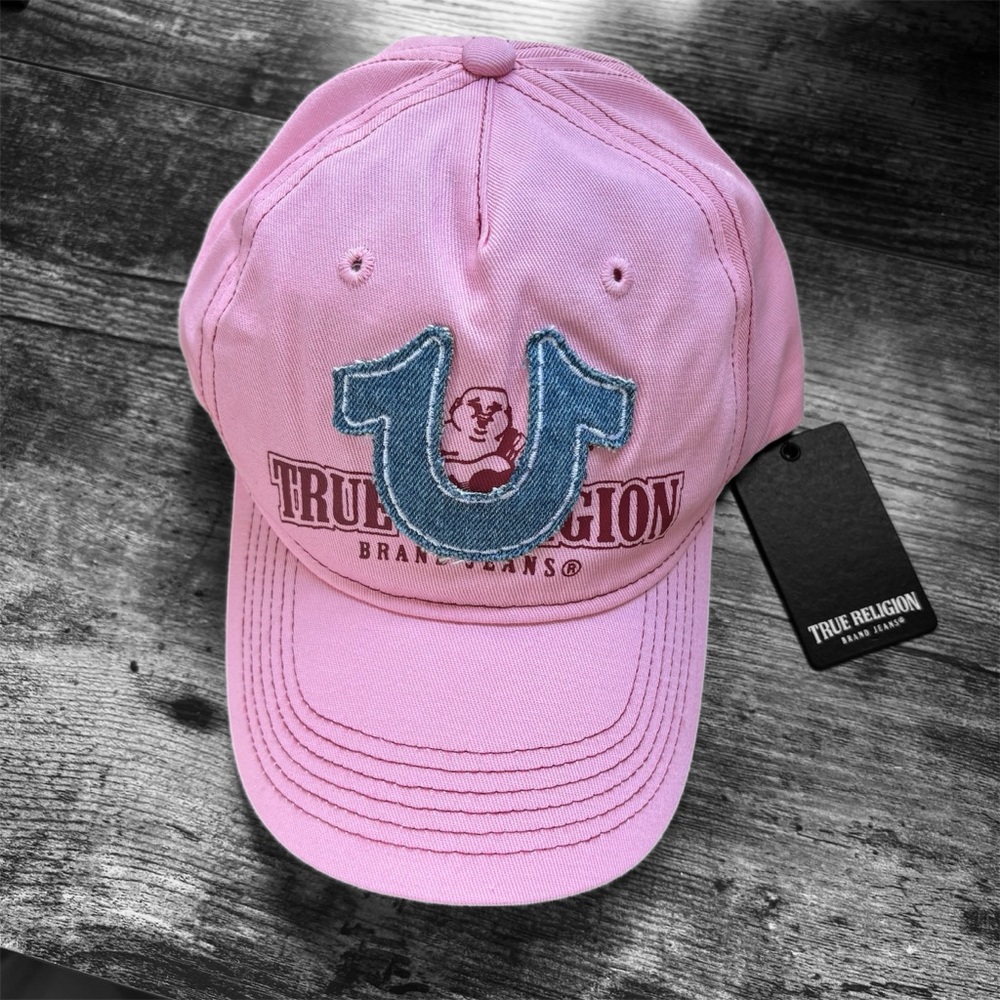 Ture Religion Candy Pink Buddha Cap Y2k TR4023
